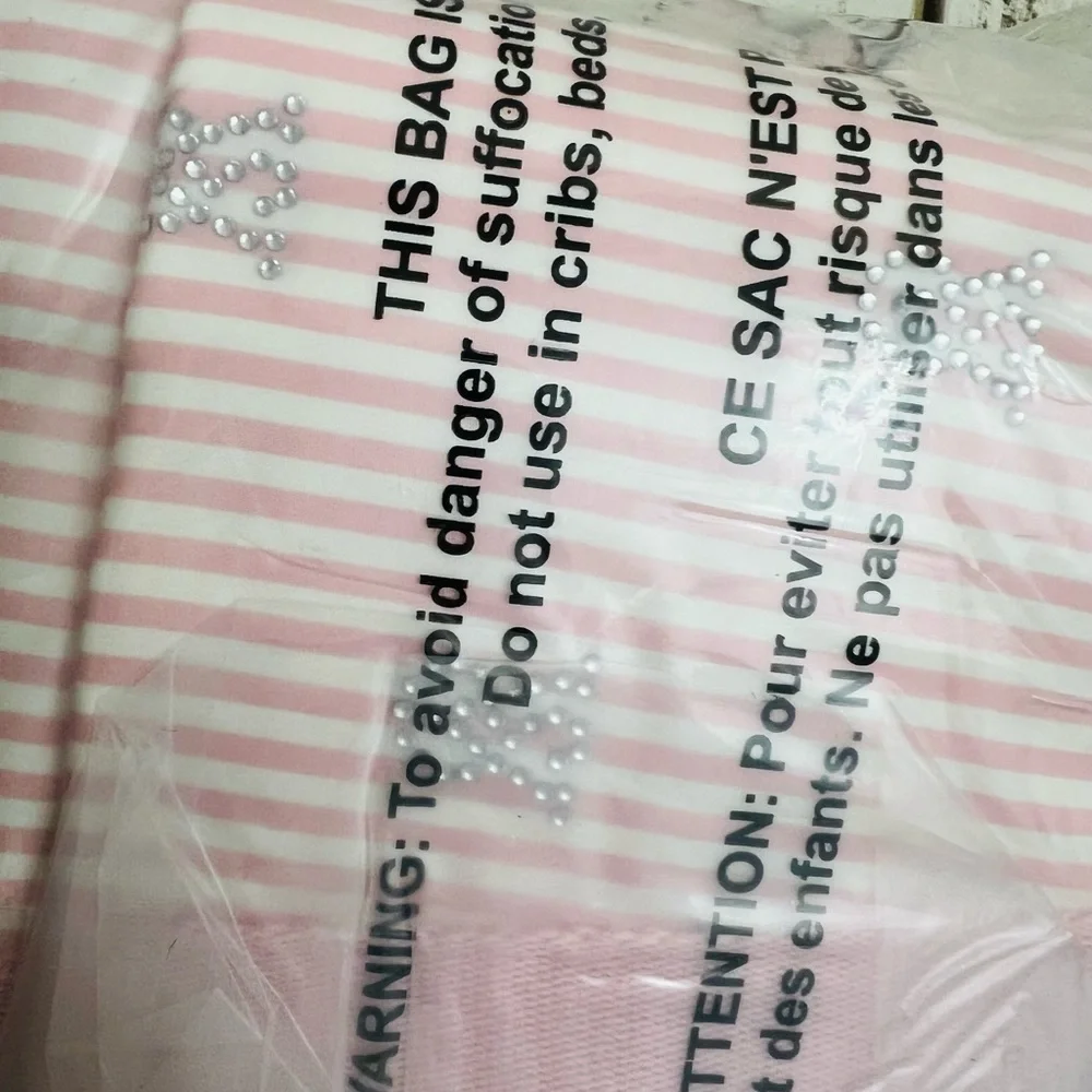 Victoria’s Secret Candy Cane Sherpa Plush Blanket & Tote Set